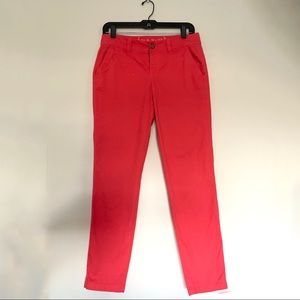 Old Navy Boyfriend Chinos Red Coral 2 Tall